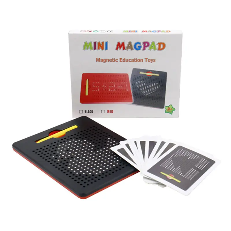 Tablero magnético de aprendizaje de juguetes, tablero magnético de dibujo, mini tablero magnético de escritura