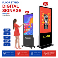 KINGONE - Pantalla LCD Vertical Publicitaria Comercial con Sistema Android para Interiores, Señalización Digital de Pie de 43, 50 y 55 Pulgadas
