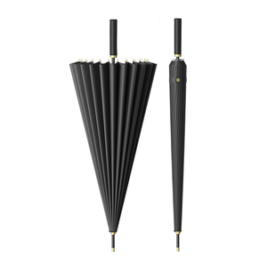 Parapluie de Golf Extra Large à 24 Baleines Poignée Droite Parapluie d'Affaires Classique Anti-Tempête avec Impression de Logo de Haute Qualité - Product Image 5