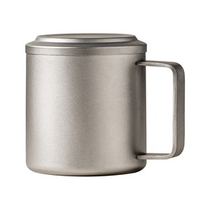 Copo de Chá de Titânio Puro com Separação de Água e Tampa, Design Minimalista de Alta Qualidade para Uso Doméstico e de Escritório - Product Image 5