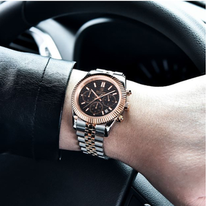 Reloj de Pulsera de Cuarzo BENYAR Nuevo, Deportivo, de Moda, para Hombre, con Calendario de Seis Agujas, Luminoso, de Acero, BY-S001 - Product Image 6