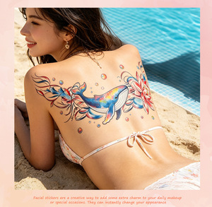 <span class=keywords><strong>Tatuajes</strong></span> Temporales Impermeables <span class=keywords><strong>de</strong></span> Larga Duración con Diseños <span class=keywords><strong>de</strong></span> Mariposas y Flores Coloridas <span class=keywords><strong>para</strong></span> Mujeres, Decoración Corporal <span class=keywords><strong>para</strong></span> Pecho, Cintura, Cadera y Clavícula - Product Image 6