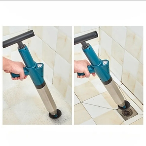 Áp lực cao không khí cống Blaster phòng tắm bồn rửa cống cống làm tắc nghẽn Remover Công cụ thép không gỉ nhà vệ sinh pit tông - Product Image 6