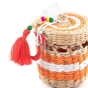 Cesta de almacenamiento de algas marinas tejidas naturales más vendida para decoración de caja de regalo de vacaciones de Ramadán Eid 2024 - Product Image 2