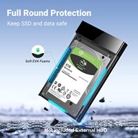 Disque dur externe SYONG USB 3.0 vers adaptateur SATA III pour PS4/PS3/PS2/Wii/WiiU/SS/PSP/N64 PC Windows - 6 To, USB, 2,5 pouces