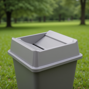 Coperchio per cestino dei rifiuti quadrato grigio per FG3958 FG266400 Grigio - Product Image 3