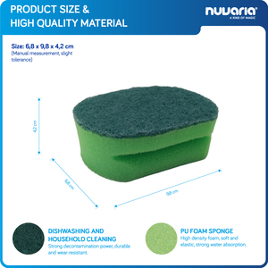Spugna Rotonda a Doppio Strato per Pulizia Cucina e Lavaggio Piatti - Product Image 3