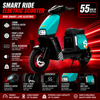 Moto électrique E-moto 1200W sans balais, pneus 14 pouces, 60V, longue autonomie, 55 km/h, 200 kg, vente directe usine
