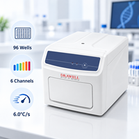 Machine de PCR quantitative Drawell Accurate96-x4, 96 puits, 4 canaux, détection par fluorescence LED, système de PCR en temps réel pour la biologie moléculaire