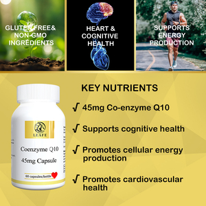 Nhãn hiệu riêng 45mg <span class=keywords><strong>CoQ</strong></span> <span class=keywords><strong>10</strong></span> cpasules cứng CoQ10 Coenzyme Q10 viên nang cho trái tim khỏe mạnh chăm sóc <span class=keywords><strong>CoQ</strong></span> <span class=keywords><strong>10</strong></span> bổ sung - Product Image 6