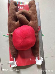 Nouvelle conception de décoration de voiture de Noël, kit de costume de renne avec cornes et nez rouge - Product Image 2