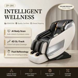 Zhipin Luxury Zero Gravity Chair with Auto Body Scan Track Shiatsu Recliner with Foot Kneading Rollers - Product Image 1