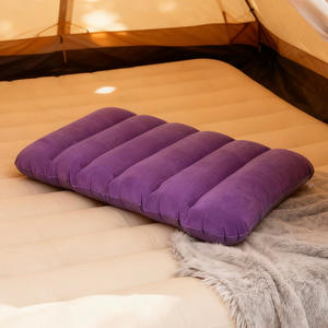 Cojín Lumbar Inflable Morado, Rectangular, Portátil, Almohada de Viaje para Oficina, Respaldo de Escritorio, Alivio para la Espalda - Product Image 3