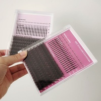 En gros, Kit d'extensions de cils mixtes en grappes, avec cils supérieurs effilés et cils inférieurs volumineux