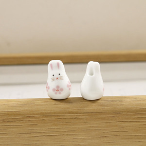 Phim Hoạt Hình 21*14Mm Đầy Màu Sắc Gốm Sứ Đất Sét Đính Cườm Handmade 3D Hoa Động Vật Thỏ Lỏng Đính Cườm Quyến Rũ Cho Tự Làm Đồ Trang Sức Làm - Product Image 6