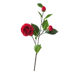 Bouquet de fleurs artificielles de camélia Yoshinobu, fleurs en soie rose, décoration d'intérieur, salon, accessoires de mariage - Product Image 5