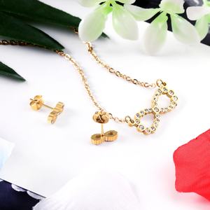 Ensemble de bijoux en acier inoxydable plaqué or pour femmes, filles et enfants, inspiré de films célèbres, petit cadeau - Product Image 3