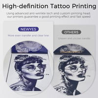 Newyes 2000mAh Mini Tatouage Imprimante Thermique Sans Fil Portable Pochoir Copieur Thermique Modèle Machine Tatouage Pochoir Imprimante