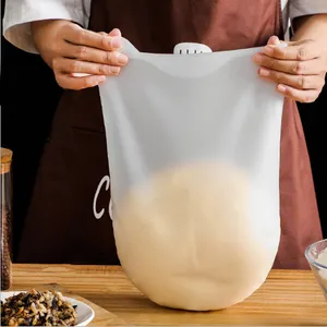 Bolsa de amasar de silicona antiadherente multifuncional, bolsas de masa para amasar, herramientas de cocina para hornear