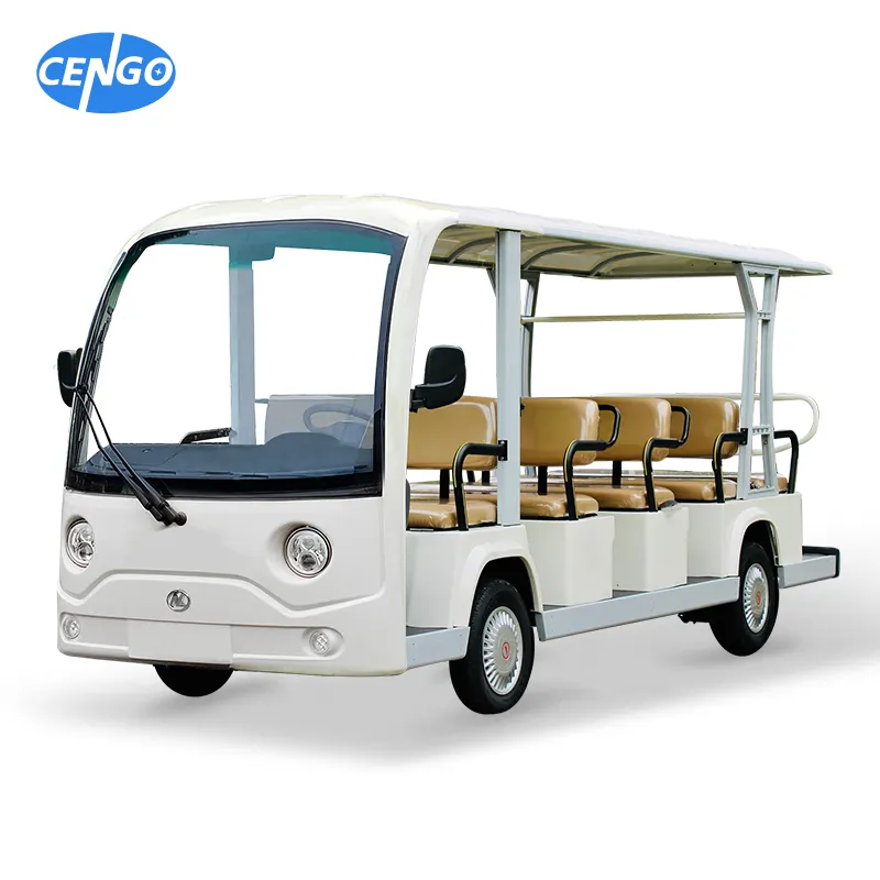 Diversified customization Park road car four-wheel car ferry 14-seat four-wheel electric sightseeing bus
