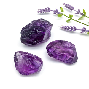 Bán buôn Chất lượng cao tinh thể tự nhiên nguyên thạch anh tím Stones Healing pha lê tối thô thạch anh tím đá quý để bán - Product Image 2