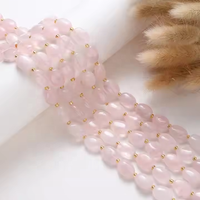 14*10mm cristal naturel Agate pierre ovale poli énergie pierres précieuses en vrac perles pour la fabrication de bijoux mode collier Bracelets