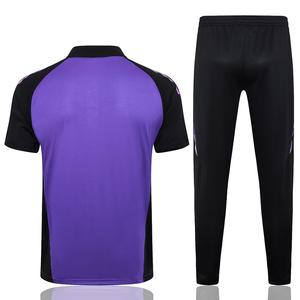 Ensemble de maillot de football unisexe toutes saisons Nouveaux modèles pour adultes Séchage rapide Manches courtes Spandex/Polyester Vêtements de club - Product Image 1