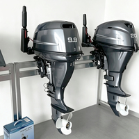 Moteur hors-bord marin 4 temps 20 CV 432cc à essence avec réservoir de carburant externe de 24 litres – Offre Spéciale