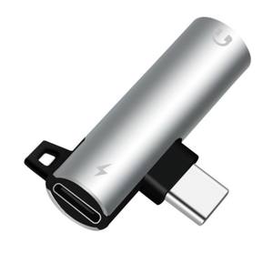 Adaptor Audio USB C 2-in-1 Tipe C 3.5mm Baru, Pembagi Audio Aux Jack untuk Earphone, Output DC untuk Pengisian Daya & Mendengarkan/Panggilan dengan Headphone - Product Image 2