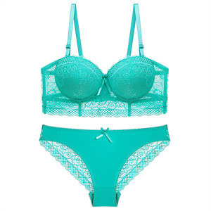 Phụ nữ tùy chỉnh áo ngực và panty Set với push up thiết kế ren độn áo ngực Set 36C Kích thước áo ngực cho sexy người phụ nữ - Product Image 3