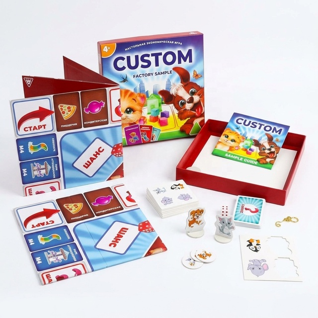 Custom OEM/ODM Kids Financial Education Board Game Business Strategy Table Game