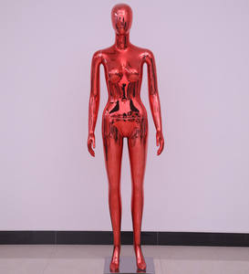 Maniquí cromado electrochapado de plástico dorado y plateado brillante, muñeca para adultos, maniquíes femeninos de cuerpo completo, maniquíes dorados para hombres y mujeres - Product Image 4