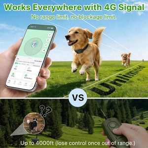 Collier de dressage pour chien BenarLee 4G avec contrôle par application, étanche, pour le contrôle des aboiements - Product Image 4