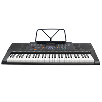 Keyboard Piano Elektronik 61 Tombol Berkualitas Baik untuk Anak-Anak Pemula Instrumen Multifungsi