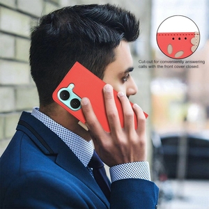 Funda de Piel Sintética con Tapa y Ranuras para Tarjetas para Tecno Spark Go <span class=keywords><strong>3</strong></span>, Funda Protectora con Soporte para Teléfono - Product Image 4