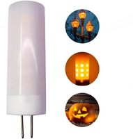 Ampoules LED G4 à effet de flamme, effet de scintillement de feu, 1700K, économie d'énergie, abat-jour en ABS, 36 LED SMD2835, alimentation DC/AC, CRI 80, certifiées RoHS