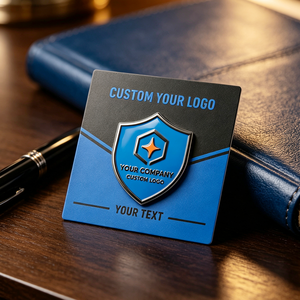 Pin Metálico Personalizado con Escudo Corporativo, Esmalte Duro, Grabado, Impresión, Aleación de Zinc Galvanizado, Regalo Empresarial, Diseño Moderno - Product Image 1