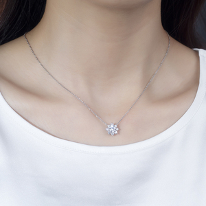 Messi Jewelry MSN-558 18K White Gold of Women's Diamond Necklace - Product Image 4