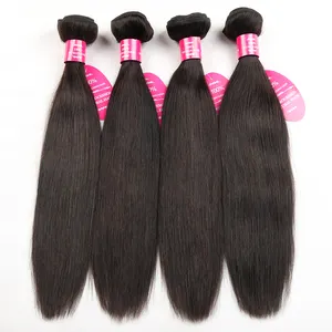 免费样品批发处女头发供应商 8-42英寸印度角质层对齐发束 10A 雷米维尔京人发扩展