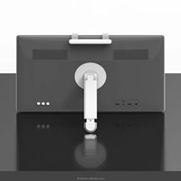 TV Tablet Putih 24,5 Inci Layar Sentuh Pintar Sistem Operasi Android 8GB+128GB Penyimpanan Dudukan TV Berputar LED 144HZ HDTV TV Kamar Mandi Portabel