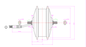 Moteur de moyeu de <span class=keywords><strong>vélo</strong></span> <span class=keywords><strong>électrique</strong></span> sans balais à engrenages 24v/36v/48v 74mm à frein en V avant, homologué EMC/CE, <span class=keywords><strong>le</strong></span> <span class=keywords><strong>plus</strong></span> <span class=keywords><strong>léger</strong></span>/<span class=keywords><strong>le</strong></span> <span class=keywords><strong>plus</strong></span> petit, 120W-350W, 25km/h, en promotion - Product Image 2