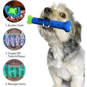 Juguete Masticable de Goma con Forma de Hueso para Perros, Cepillo de Dientes Duradero, Libre de BPA, de Goma Resistente para Limpieza Dental con Ranuras Integradas, Empaquetado en Bolsas - Product Image 6