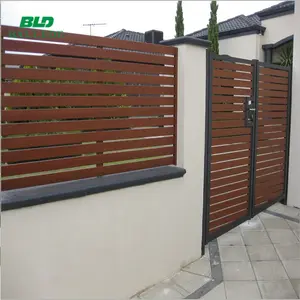 现代设计豪华前门家用定制粉末涂料铝合金围栏优秀金属围栏