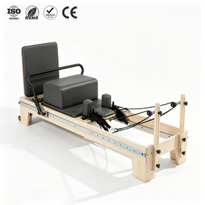 ZENJOY Reformer Pilates Professionnel en Bois d'Érable avec Ressorts Réglables, Équipement de Fitness pour Entraînement Complet du Corps - Product Image 1