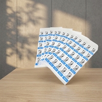 Autocollants résistants aux rayures et imperméables, étiquettes autocollantes personnalisées en papier synthétique PP