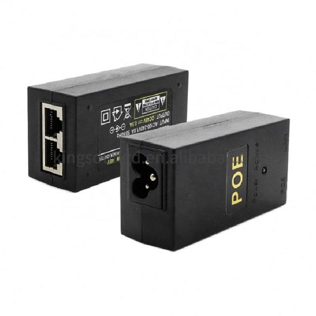 48V 0.5A 24W POE network power supply adapter 802.3af for CCTV camera wifi LAN Ethernet with power led
