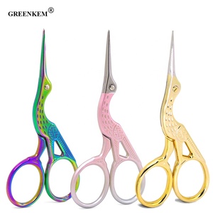 Forbici per uccelli <span class=keywords><strong>Stork</strong></span> a punta affilata in acciaio inossidabile 13 colori forbici per cucire forbici per unghie per cuticole - Product Image 5