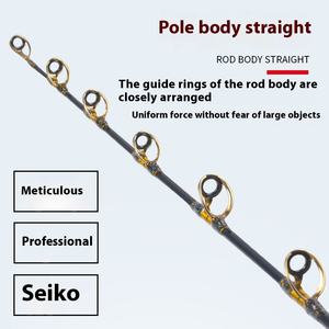 Caña <span class=keywords><strong>de</strong></span> pescar para barco <span class=keywords><strong>de</strong></span> <span class=keywords><strong>mar</strong></span> profundo, caña <span class=keywords><strong>de</strong></span> pescar hecha a mano eléctrica, bacalao <span class=keywords><strong>de</strong></span> fondo sólido para curricán, mango <span class=keywords><strong>de</strong></span> goma EVA pesado duradero - Product Image 4