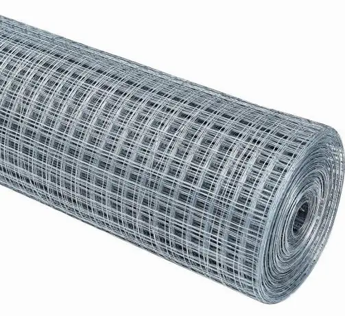 Welded Wire Mesh DIY 5m 10m Construction netting Galvanized Welding Fence Rolls Square Hole 1" 1/2" 3/4" rabbit fence cage
