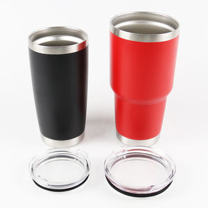 Taza <span class=keywords><strong>de</strong></span> viaje con tapa transparente para coche, vaso aislado al vacío con revestimiento <span class=keywords><strong>de</strong></span> polvo <span class=keywords><strong>de</strong></span> acero inoxidable, doble pared, nuevo diseño, <span class=keywords><strong>2022</strong></span> - Product Image 3